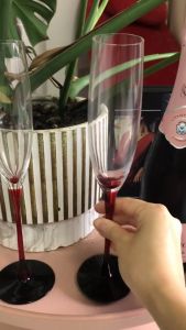 [SG Stocks]  Ambrosiadaily  Grand Cru Rouge Slim Tulip Champagne Glass (set of 2)