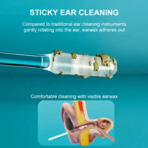 Silicone EarWax Remover 24Pcs Disposable sticky ear pick For Kids Adult