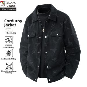 TUCANO | Printed Corduroy Casual Jacket For Spring and Autumn