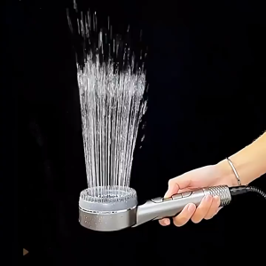 Pelise 4 Spray Modes Filtered Shower Head with Handheld High Pressure Shower Heads Power Wash for Pets Bath ON/OFF Switch & Water Saving Design