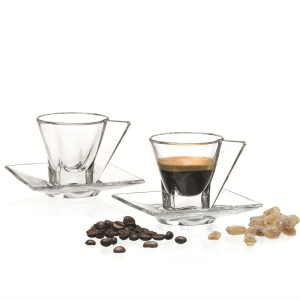 Cốc Cà Phê Thủy Tinh Trong Suốt RCR Cốc Trà Hoa Cốc Cà Phê Đặc Cốc Cà Phê Capuchino Bộ Bát Đĩa Bộ Đồ Dùng Ăn Uống