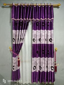 Gorden Poni Blackout Floking/Hordeng 12Lubang Tinggi 225