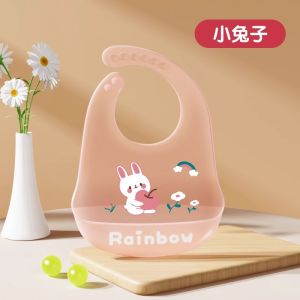 Baby Bib Waterproof Silicone Kids Eating Bib Baby Food Female Food Supplement Infant Bib