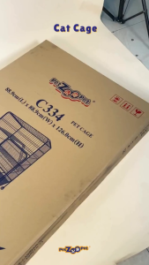 Sangkar Haiwan Kucing Berkualiti Tinggi / Pet Zoopet Cage (C334) - 88.9(L) X 88.9(W) X 126CM (H) - BLACK