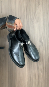 Falimottype Mens Black Fashion Classic Business Formal Work Leather Shoes Casual Breathable Soft Leather Shoes