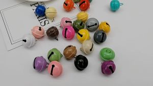 Pet copper bell colorful dog cat bell Christmas decoration handmade DIY material