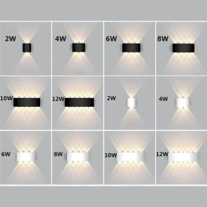 LED Wall Lamp AC110V-220V Outdoor Motion Sensor Light Waterproof Wall Light Porch Garden Living Room Street Stairs Lighting