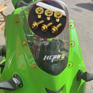 Flawlessti Kawasaki ZX10R Titanium Bolts 2021-24 Model Upgrade Hardware Fasteners TC4 Titanium Alloy Screws for Motorcycle