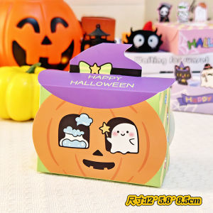 ฮาโลวีน น่ารัก การ์ตูน ถุงของขวัญสนุกขนมของขวัญเล็กๆกล่องบรรจุภัณฑ์เด็กอนุบาลกิจกรรมของขวัญสร้างสรรค์สร้างสรรค์กล่องของขวัญชุดของขวัญ