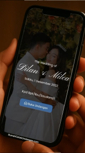 Tema Floral | Undangan Website Web Digital Online Link Pernikahan Nikah Video Tanpa / Foto Murah