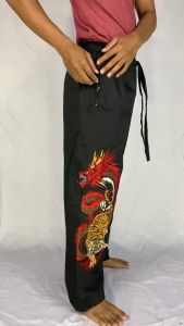 CELANA KOMPRANG BORDIR NAGA HARIMAU PREMIUM TEBAL NYAMAN BISA SILAT BELADIRI OUTDOOR
