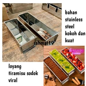 loyang tiramisu sodok shape yang lagi viral loaf pan stainless non stick