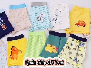 (CDBT01) Set 4 Quần Chip Bé Trai Quần Lót Bé Trai 24-50kg Kháng Khuẩn 100% Cotton an toàn cho bé