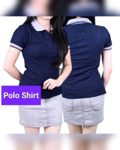 COD-Baju Kaos Wanita Polo kerah Lengan Pendek Size MLXLXXL|Kaos Berkerah Wanita|Kaos Polos Wanita|Wangki Wanita Lengan Pendek