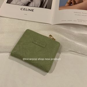 Special Faux หนัง กระเป๋าสตางค์ใบสั้น Retro Forest System INS Style Korean Trend Buckle Coin Purse Card Holder รุ่นใหม่