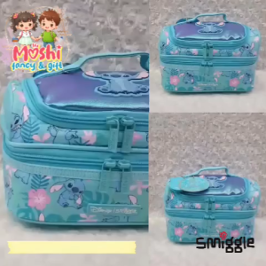 Lunch Bag Anak Stitch Selempang Hardtop / Tas Makan Motif Stitch / Tas Bekal Anak Stitch / Tas Makan Stitch Anak Perempuan