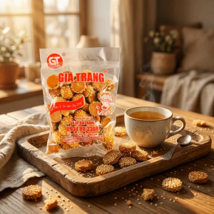 Bánh Nhện Mè Giòn Tan – Snack Ăn Vặt Thơm Ngon Vị Mè