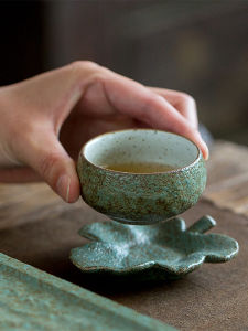 ถ้วยชาดินเผาสไตล์ย้อนยุค ถ้วยดินเผา ถ้วยดื่มชาแบบจีน ถ้วยดื่มชาสำหรับใช้ในบ้าน ชุดชา กิ่งชา ชิ้นเดียว ถ้วยชาดินเผา