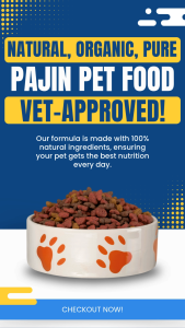 PAJIN Pure Natural Organic Wet Food for Cats Beef Salmon Tuna 430g Can