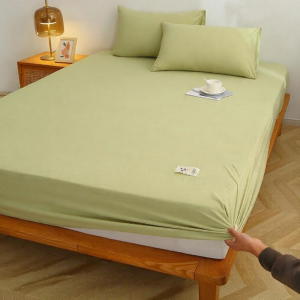 Plain Anti-slip Fitted Sheet Protective Cover