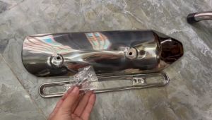 Ốp pô inox kiểu SH Ý gắn vừa cho xe SH 2012 đến 2024