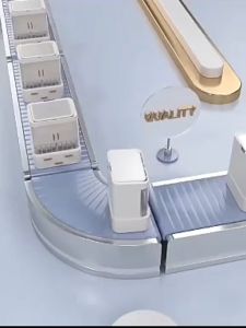 Beauty Treasure Waterproof Cosmetic Storage Organizer Box With LED Makeup Mirror