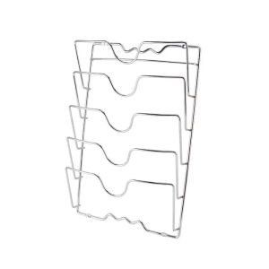 Stainless Steel Pot Lid Organizer Rack For Kitchen Counter Space Saving Storage Solution For Pan Covers And Cookware Lids