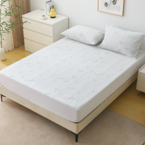 1pc Bamboo Mattress Protector Breathable and Cooling Mattress Cover 3D Air Fabric Fitted Bed Sheet 90/140/160cm size