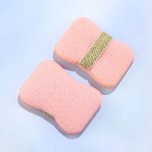 Household Bath Foaming Sponge Double Side Cleansing Foaming Net Pouch Body Exfoliating Scrubber Sponges Soap Pocket for Bathroom