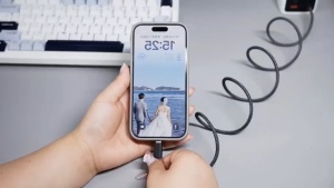 Dây sạc nhanh Type-C chống rối từ tính siêu bền cho laptop