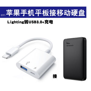 USB Port Mechanical SSD for Apple External Movable Hard Disk Converter Connecting to Mobile Phone iPhone Direct Connection Backup Extension iPad Tablet OTG Adapter USB Cable