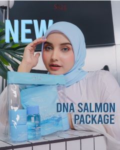 DNA SALMON PACKAGE SR12 PAKET SKINCARE DNA SALMON BPOM MENCERAHKAN GLOWING FREE POUCH
