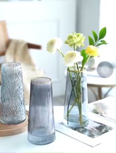 LỌ CẮM HOA THỦY TINH SỌC VIỀN VÀNG