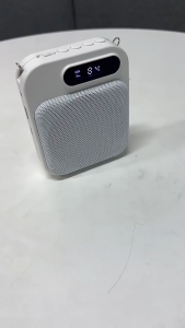 Loa Trợ Giảng Bluetooth DX11 Màu Trắng – Kèm Micro Không Dây Bắt Xa 20m Chống Hú Tốt