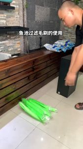 ซื่อ10แถมแถ้วยุกรอง แบบดักตะกอน แปรงพู่กรอง สำหรับกรองบ่อปลา ยาว 30/40/50 ชม สีใหญ่