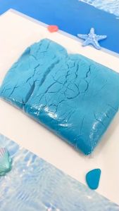 ทรายแม่เหล็ก1kg ทรายเด็ก มีแม่พิมพ์ บรรจุในกล่อง พร้อมส่ง