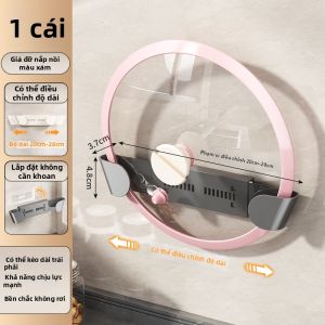 YUJIANG | Giá Đựng Nắp Nồi Treo Tường Điều Chỉnh Không Cần Khoan