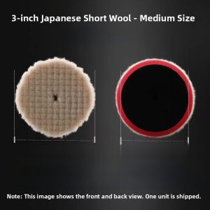 SPTA Short Self-Adhesive Wool Polishing Pad for Car Scratch Repair 3 Inch 5 Inch 6 Inch Diameter Automotive Beauty Care Tool