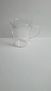 แก้วกาแฟแก้วชา แก้วกาแฟใส สวย แก้วทนความร้อน แก้วไฮโบโรซิลิเกท 400ml.เนื้อแก้วใส สวย คุณภาพอย่างดี