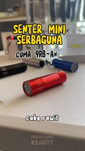 Lampu Senter Camping Kecil Mini Portable dengan 9 LED Putih / Mini Portable Flashlight