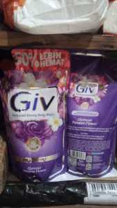 reffil sabun cair giv kemasan 800ml (warna ungu)