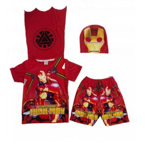 เสื้อผ้าเด็ก ชุดผ้ามัน มีปีก ฮัลค์ สไปเดอร์แมน แบทแมน ชุดเด็กใส่สบาย อายุ 8 เดือน-4 ขวบ สำหรับผู้ชาย แขนยาวขายาว ผ้าคลุม