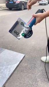 Bàn cắt mòi gạch bàn cắt vát 45 độ lắp máy cắt cầm tay - Đế cắt mòi INOX 304 cắt góc 45 độ