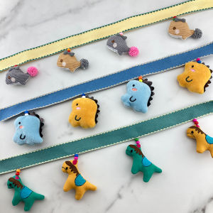 Cartoon Edging Trim Childrens Curtain Fabric Decorative Accessories Dinosaur Horse Star Doll Embellishments Home Textiles
