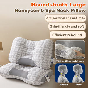 Neck pillow Thousand Bird Check Pillow Core Honeycomb Cervical Pillow Sleep Aid Pillow