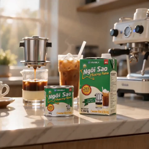 Vinamilk Southern Star Sweetened Condensed Creamer for Vietnamese Iced Coffee - 380g / 1.284kg