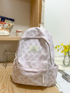 New 2025 Womens Backpack Double Shoulder Bag High School Junior High Student Japanese Style INS Small Backpack Nylon Material