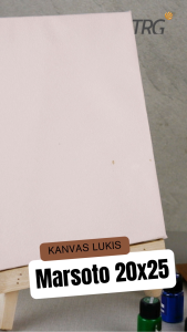 TRG Stretched Art Marsoto Canvas Board 20x25 cm Watercolor Artist Acrylic Paint - Kanvas Marsoto Media Lukis Cat Air Akrilik Minyak Poster Siap Melukis Ukuran 20 x 25 TRG