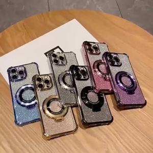 Fashion Luxury Glitter Glossy Plating Soft Case For Google Pixel 10 Pro XL 9 8 7 11 Pro 10A 9A Bead Wrist Strap Shockproof Cover