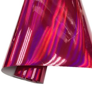 Phim Dán Xe Hơi Cao Cấp Bóng Mượt Màu Hồng Holographic Chrome Tự Làm Chất Liệu Vinyl Có Lớp Keo Chống Bong Tróc Dành Cho Thân Xe.